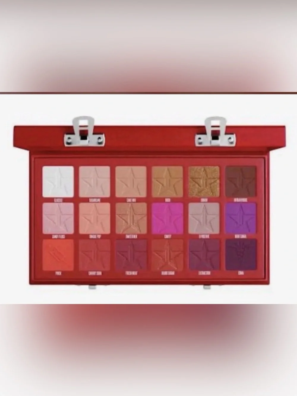 Jeffree Star Eyeshadow Palette — Reds, Pinks & Golds matte, metallic &  foil NEW